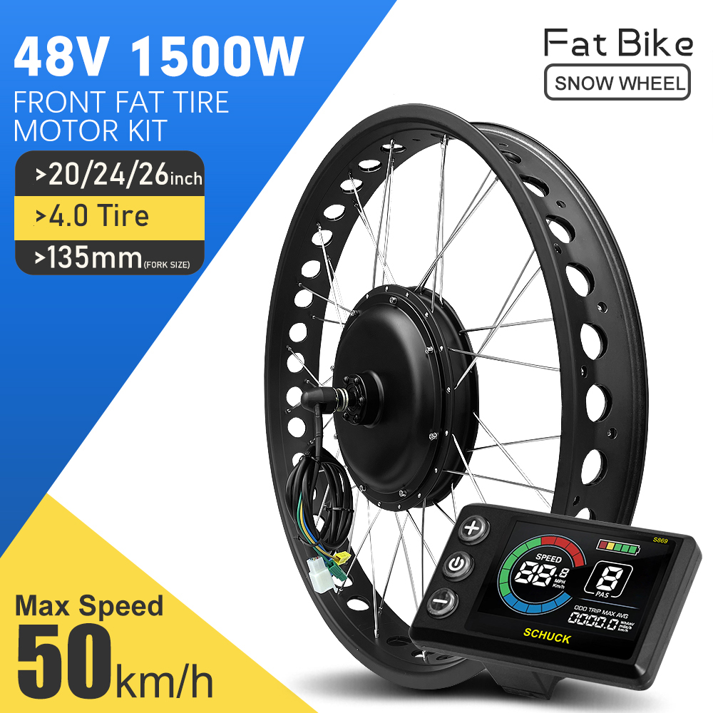 72V 5000W Hub Motor Kit - Electric Bicycle Fat Conversion Kit 48V1500W