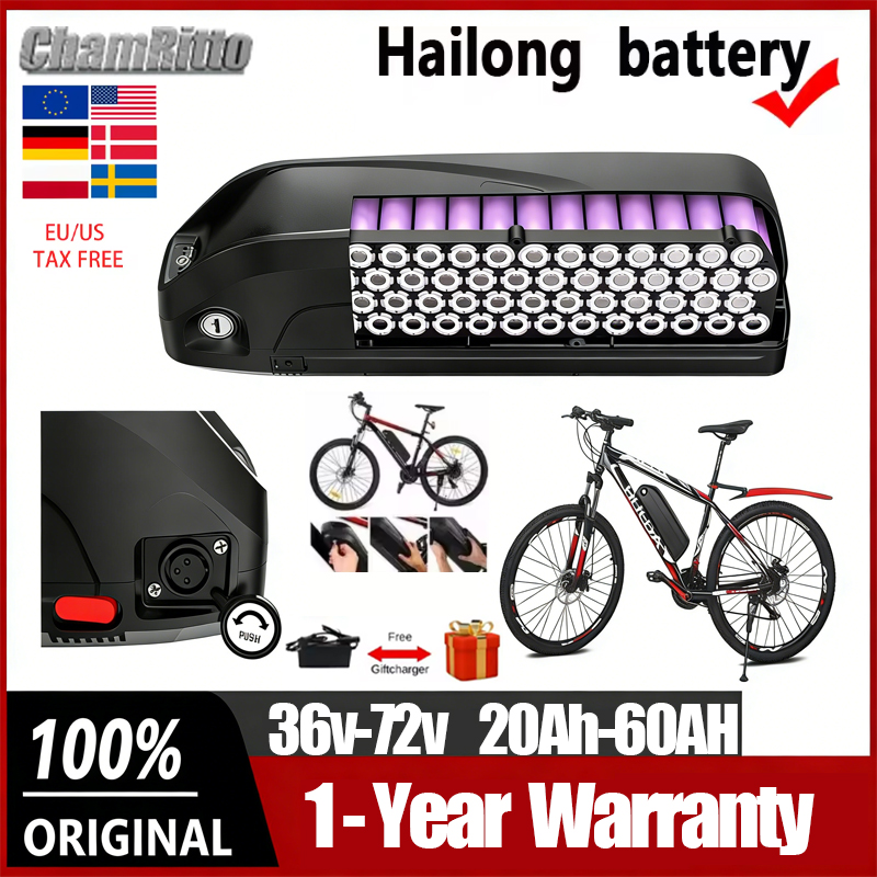 Ebike Battery 48V 20Ah Hailong - 36V 48v 52v Electric Bicycle Hailong