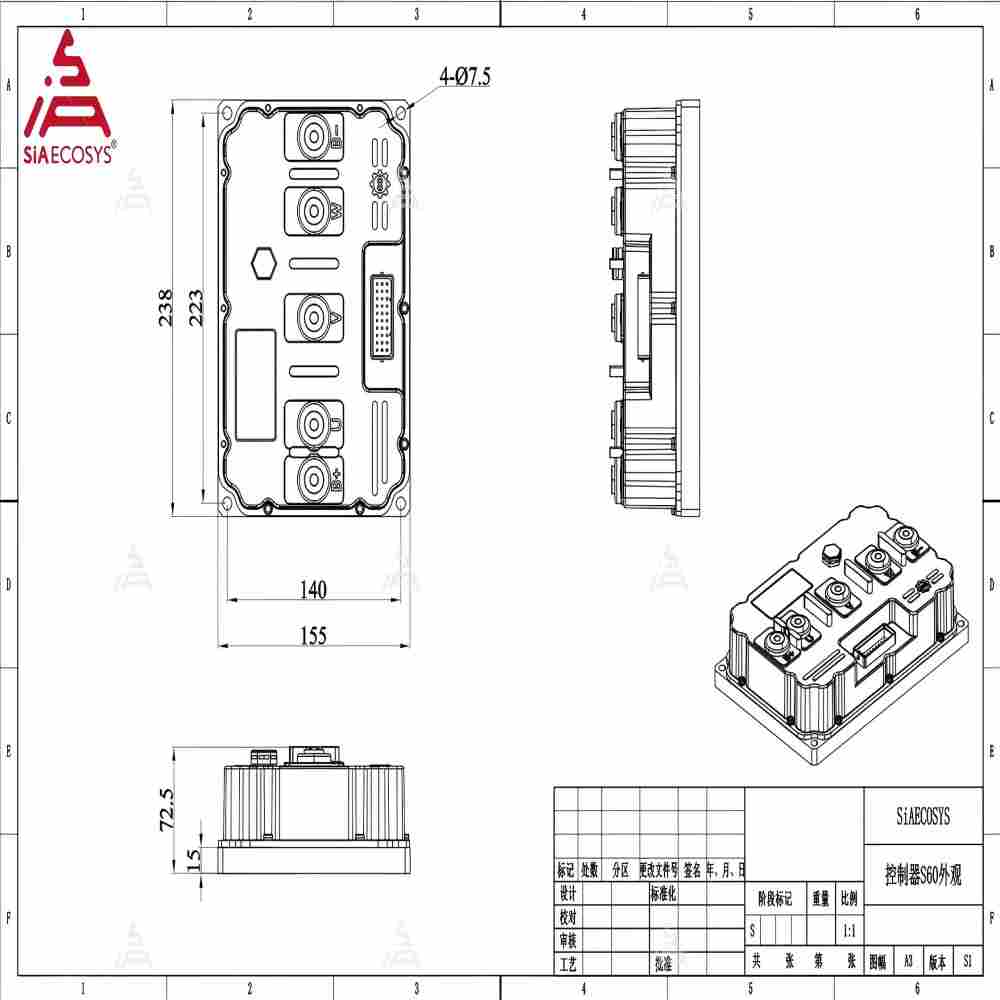 ND961200 Fardriver 96V 600A 12 - Programmable Bldc Motor Controller 96V 评论和价格