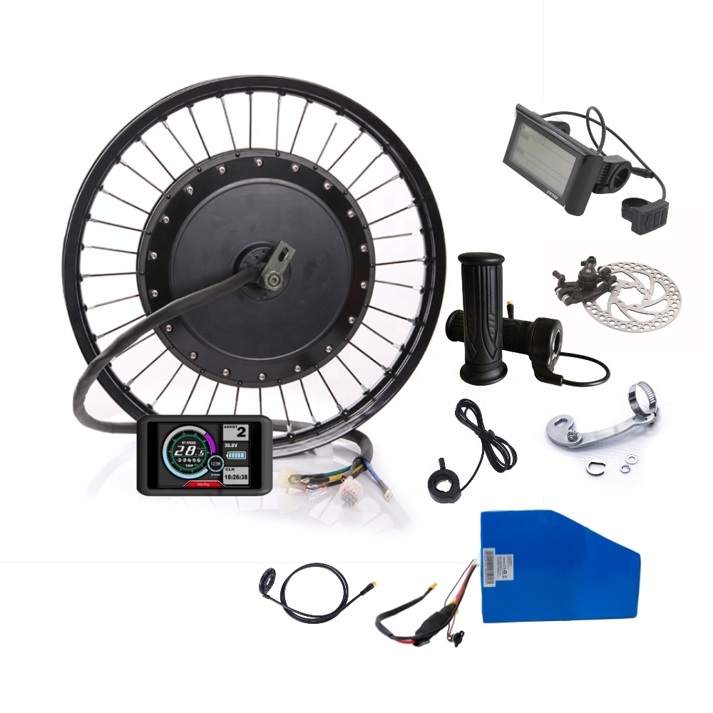 Big Torque Electric Bicycle Bi - 72V 5000W Hub Motor Kit 评论和价格