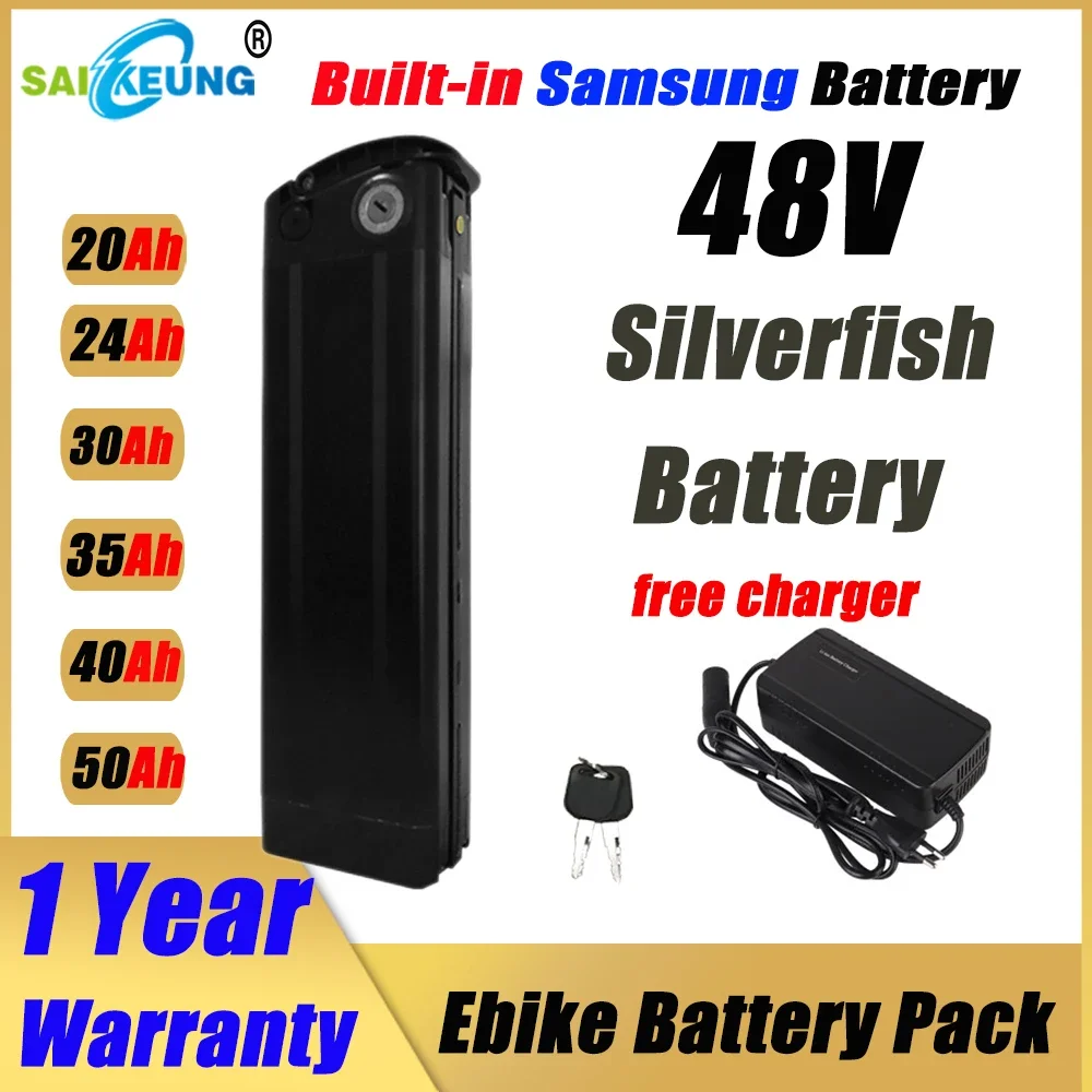 Electric Bike SilverFish 48v 2 - Ebike Battery 48V 20Ah Hailong 评论和价格