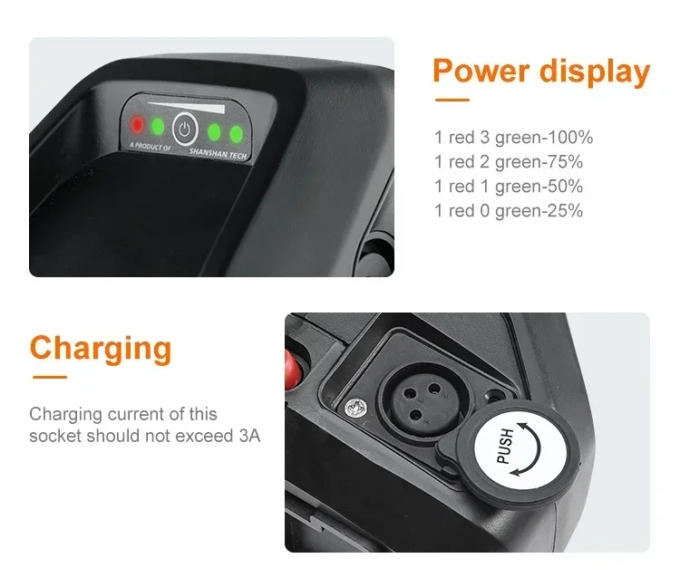 Liitokala 48V Electric Bicycle - Ebike Battery 48V 20Ah Hailong 评论和价格