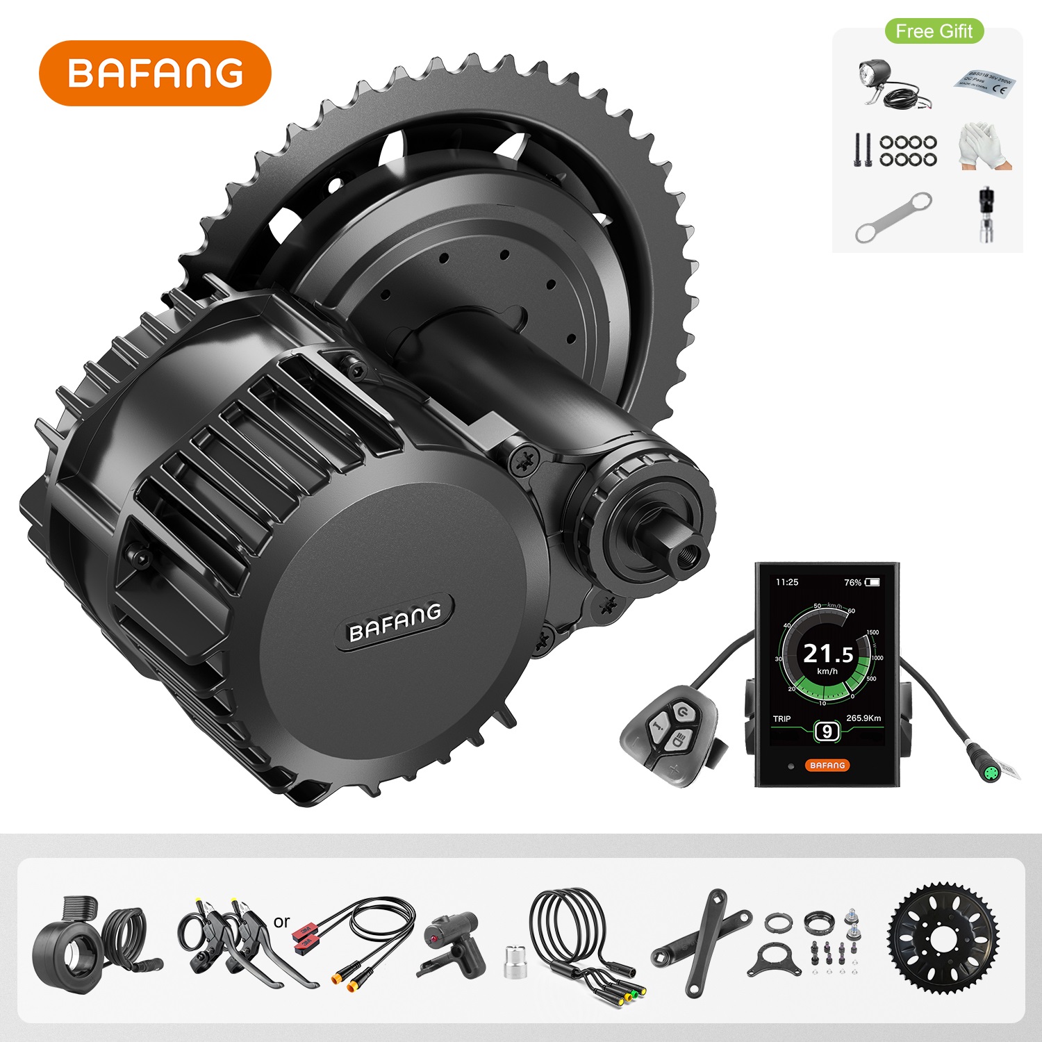 Bafang UART 48V/52V 1000W Mid  - Mid Drive Motor Kit 52V 1000W 评论和价格