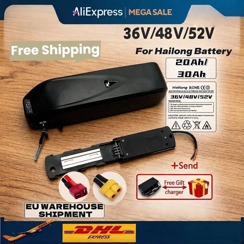 New for Hailong 36V 48V 52V Br - Ebike Battery 48V 20Ah Hailong 评论和价格