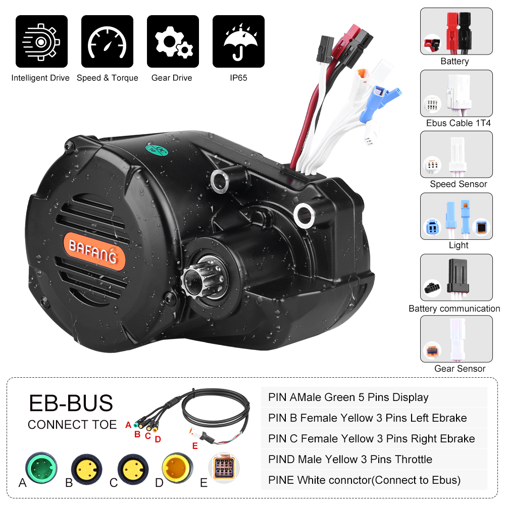 Bafang M620 G510 48V 52V 1000W - Mid Drive Motor Kit 52V 1000W 评论和价格