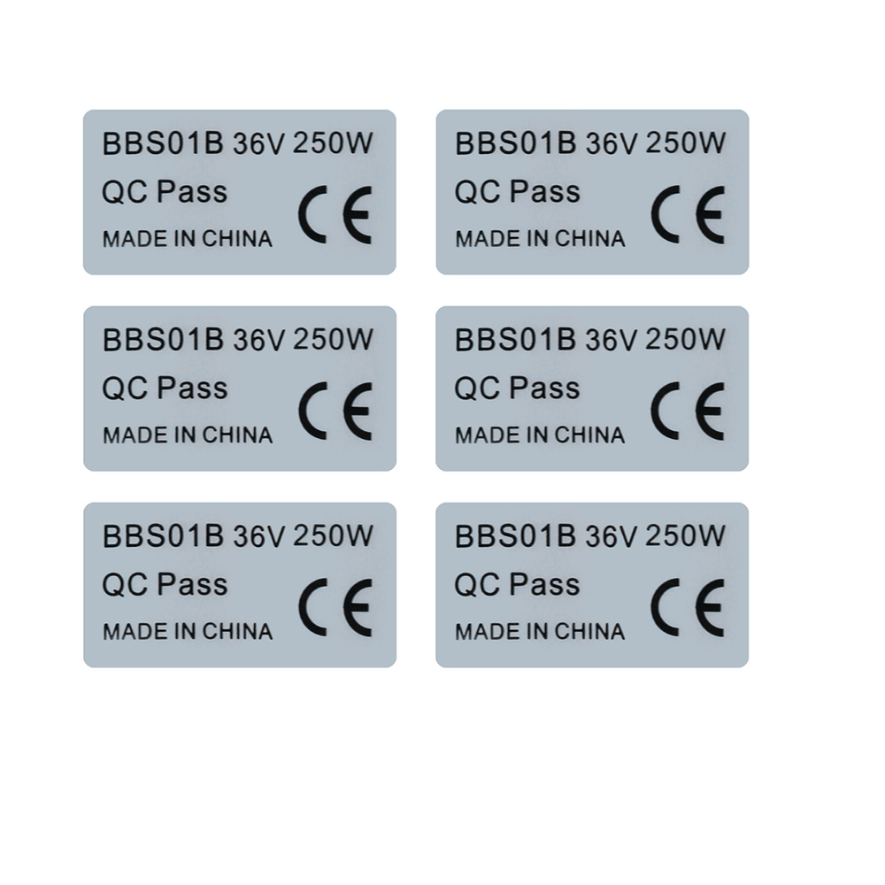 6pcs 36V 250W 48V 750W Sticker - Bafang Bbs02B 48V 750W Mid Drive Kit 评论和价格