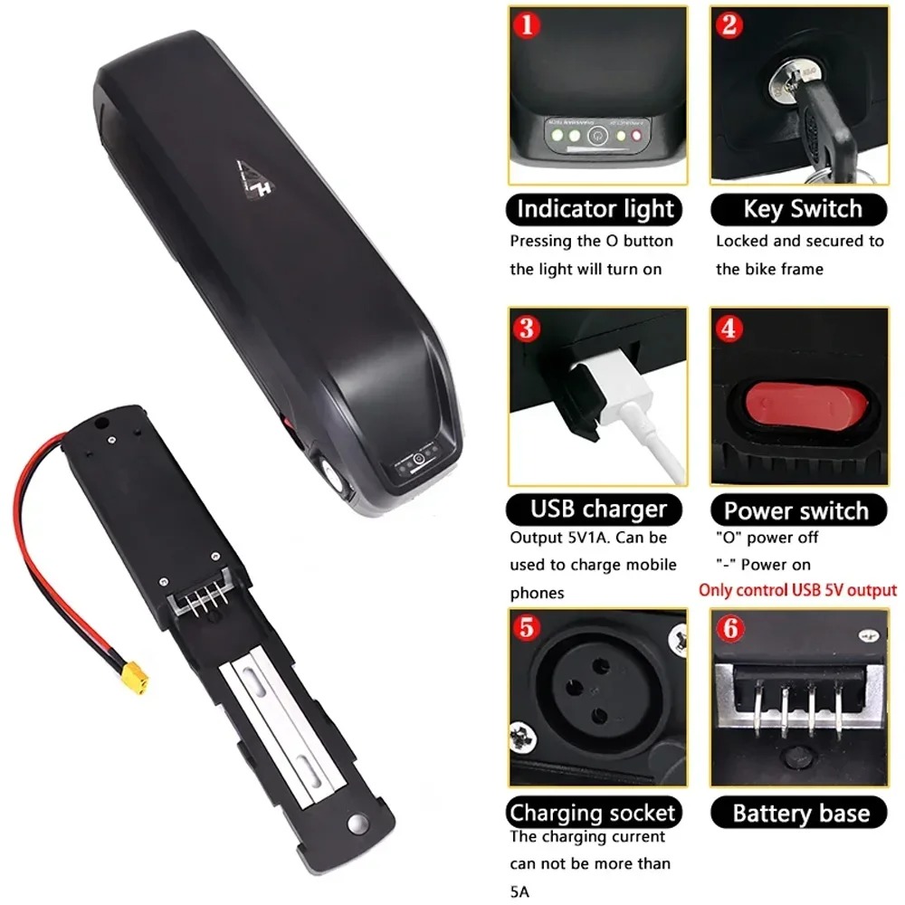 Electric Bicycle Battery Hailo - Ebike Battery 48V 20Ah Hailong 评论和价格