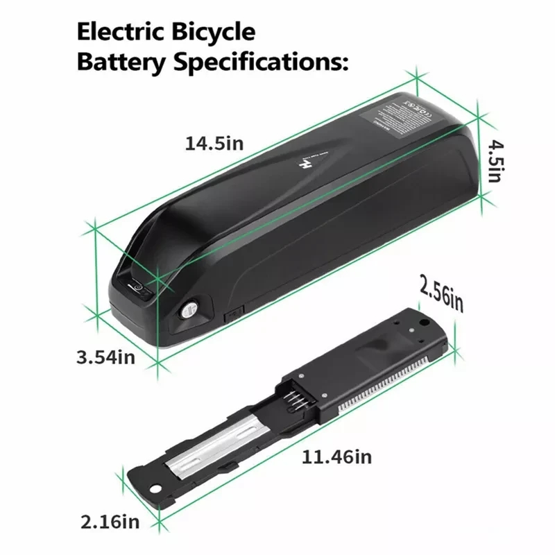 4-pin Hailong AKJA 48V 20-30AH - Ebike Battery 48V 20Ah Hailong 评论和价格