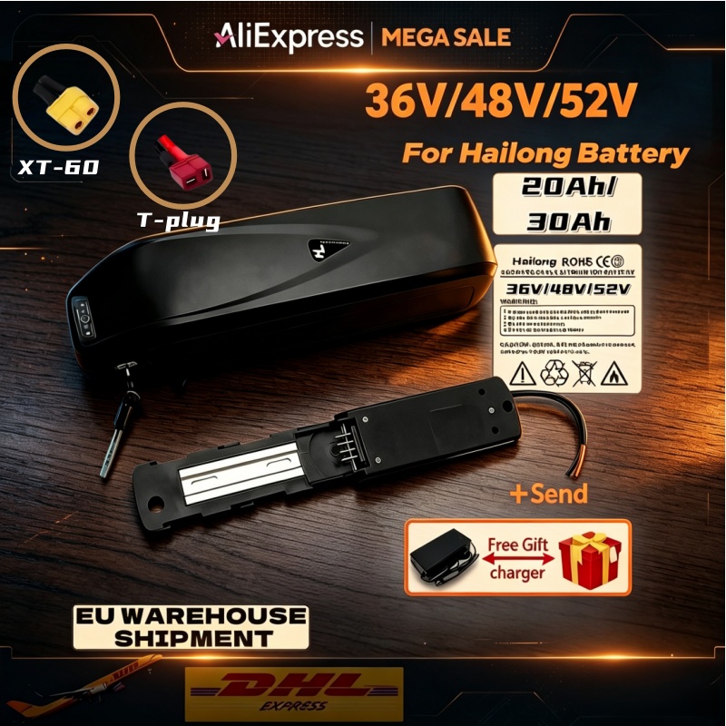 Hailong E-bike Battery 36V 48V - Ebike Battery 48V 20Ah Hailong 评论和价格