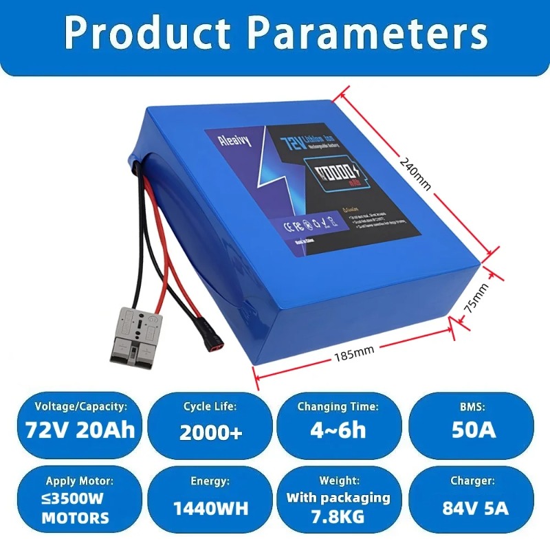 72V Battery 20S4P 20AH 20S6P 3 - Electric Bicycle Battery 72V 30Ah 评论和价格