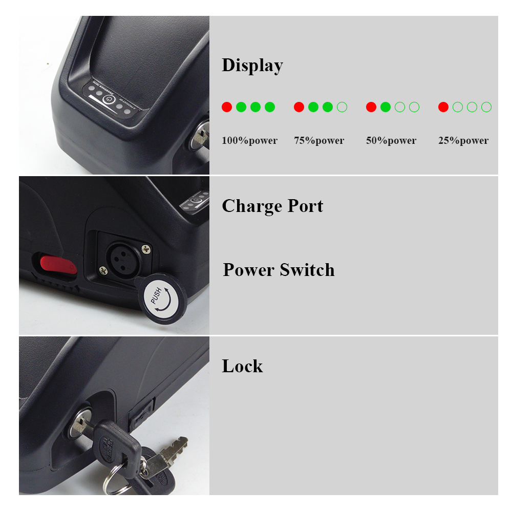 Hailong Ebike Battery 48V 52V  - Ebike Battery 48V 20Ah Hailong 评论和价格